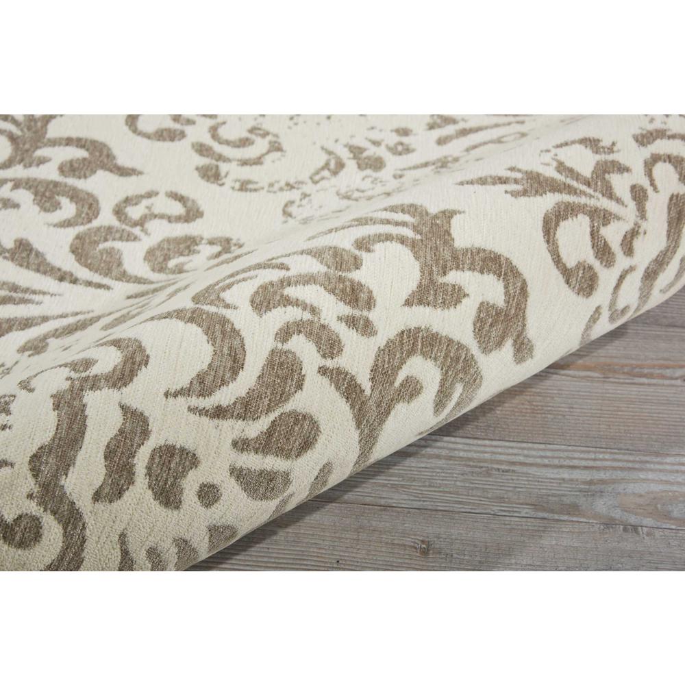 Damask Area Rug, Ivory, 2'3" x 3'9". Picture 3