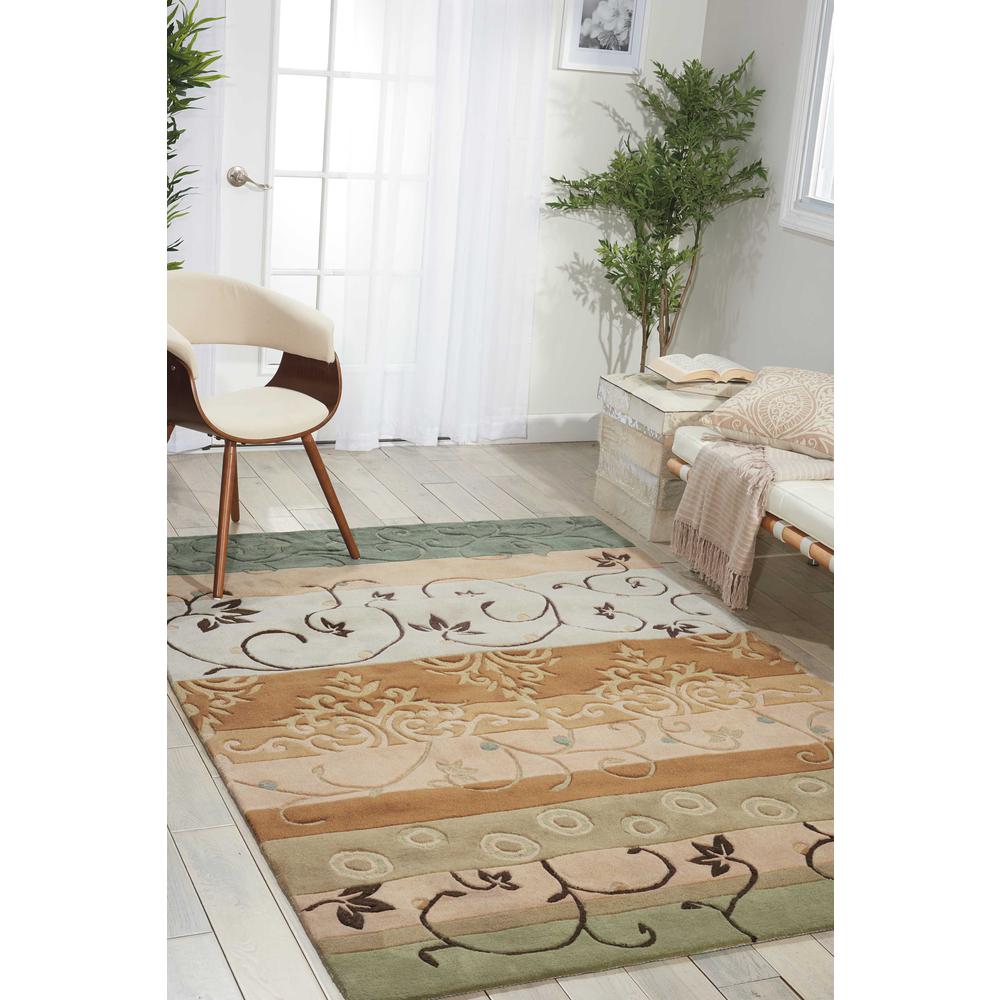 Contour Area Rug, Green, 7'3" x 9'3". Picture 2
