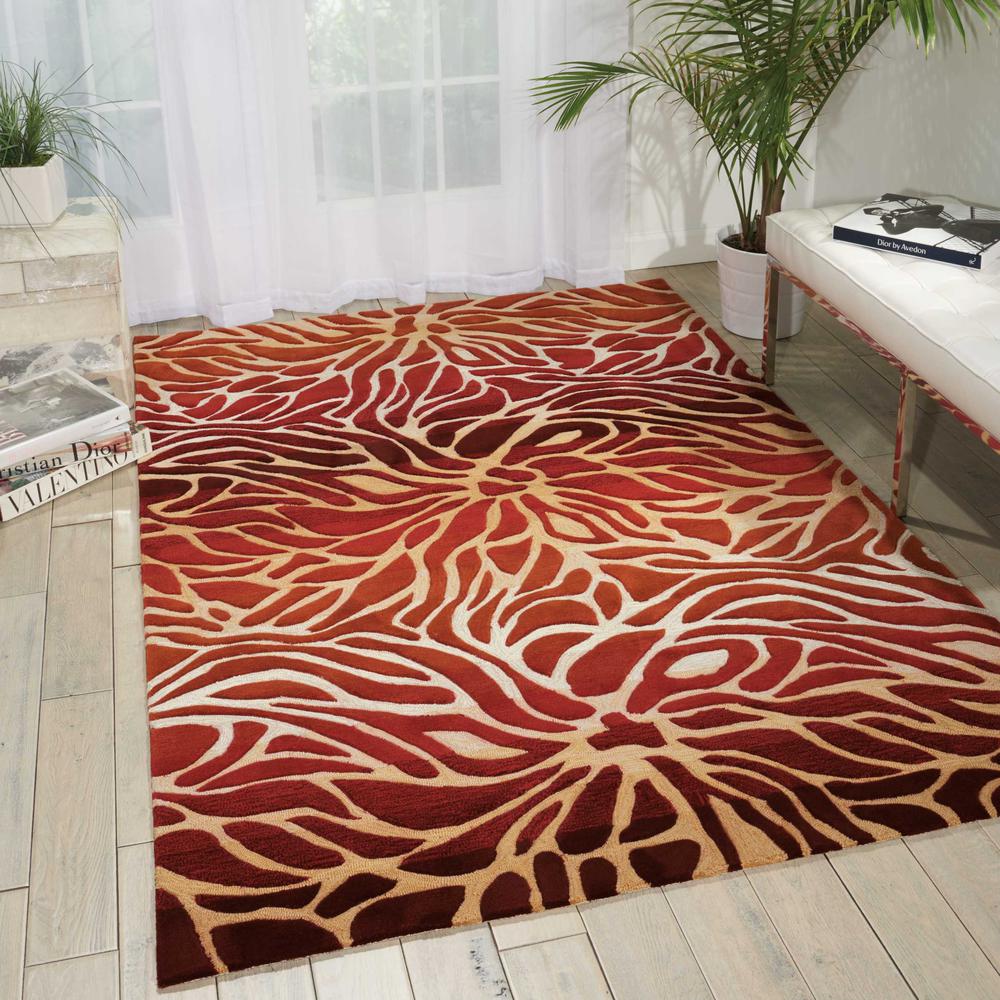 Contour Area Rug, Flame, 8' x 10'6". Picture 2