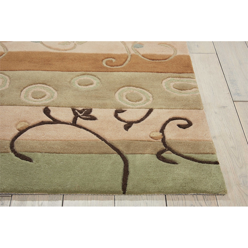 Contour Area Rug, Green, 5' x 7'6". Picture 3