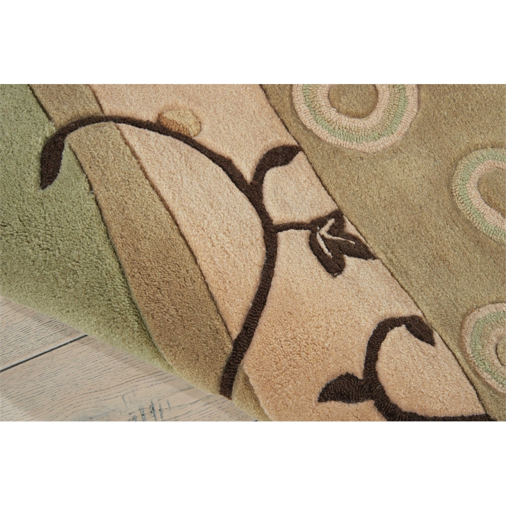 Contour Area Rug, Green, 5' x 7'6". Picture 4