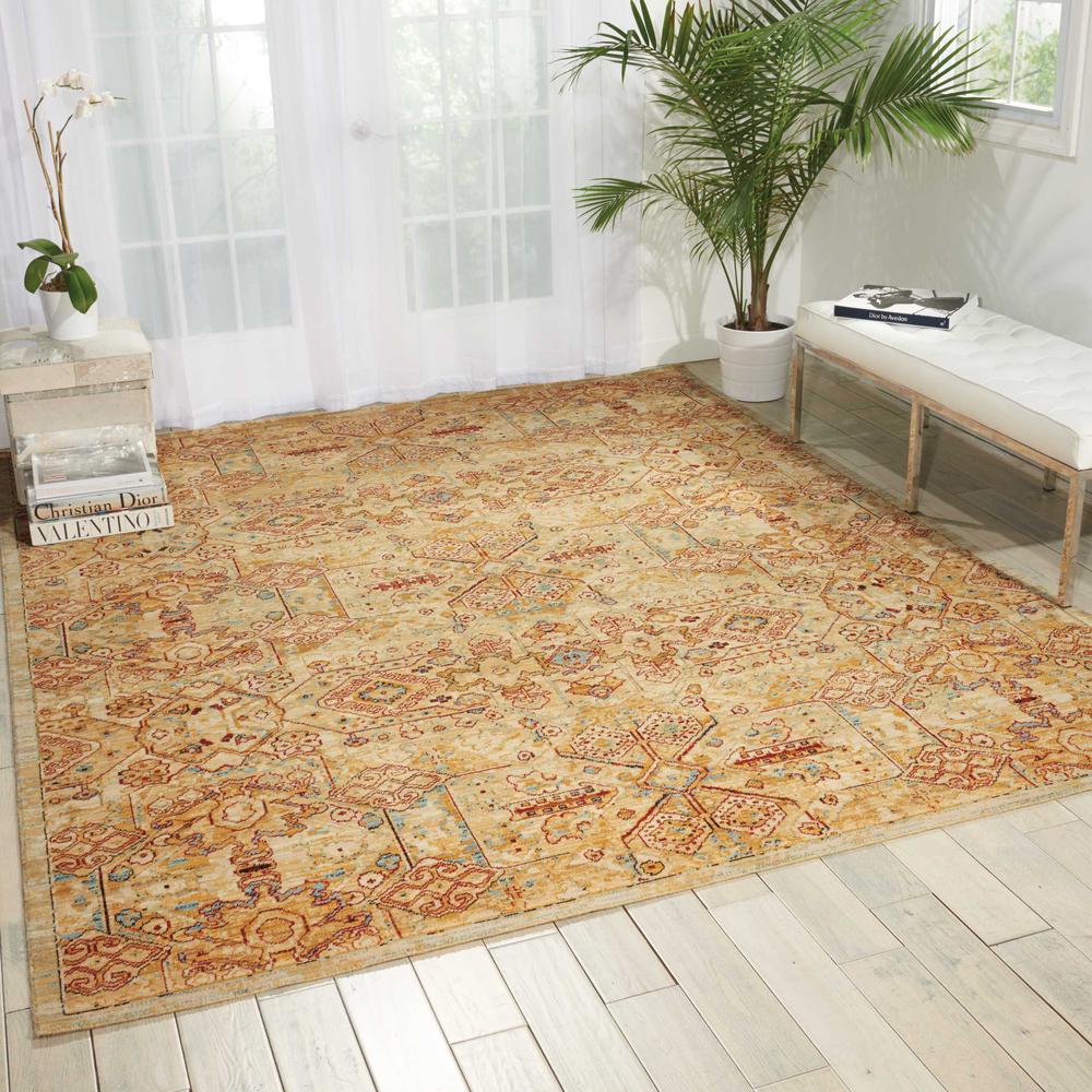 Rhapsody Area Rug, Light Gold, 9'9" x 13'. Picture 2
