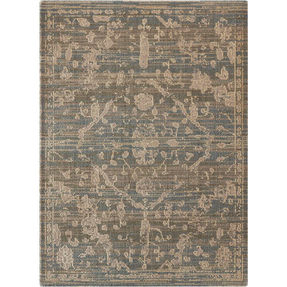 Silk Elements Area Rug, Azure, 5'6" x 8'. Picture 1
