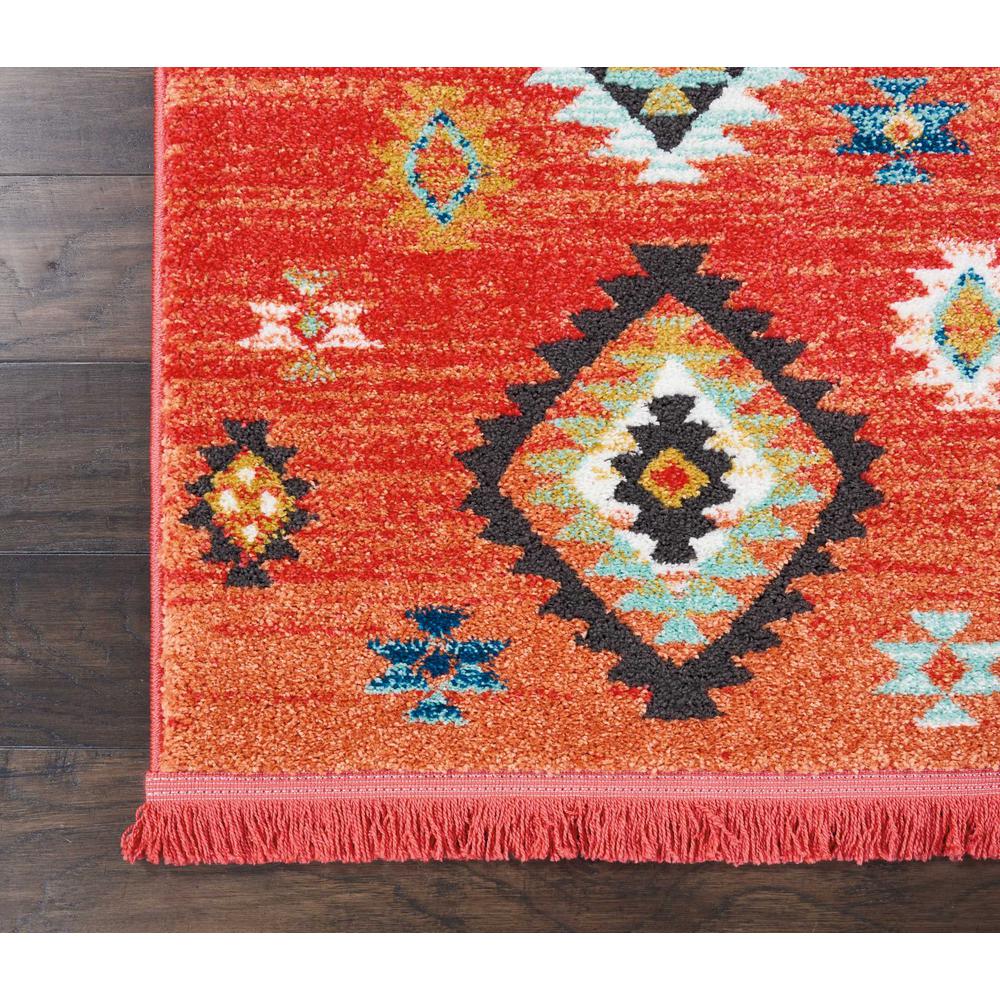 Tribal Decor Area Rug, Red, 2'2" x 7'9". Picture 2