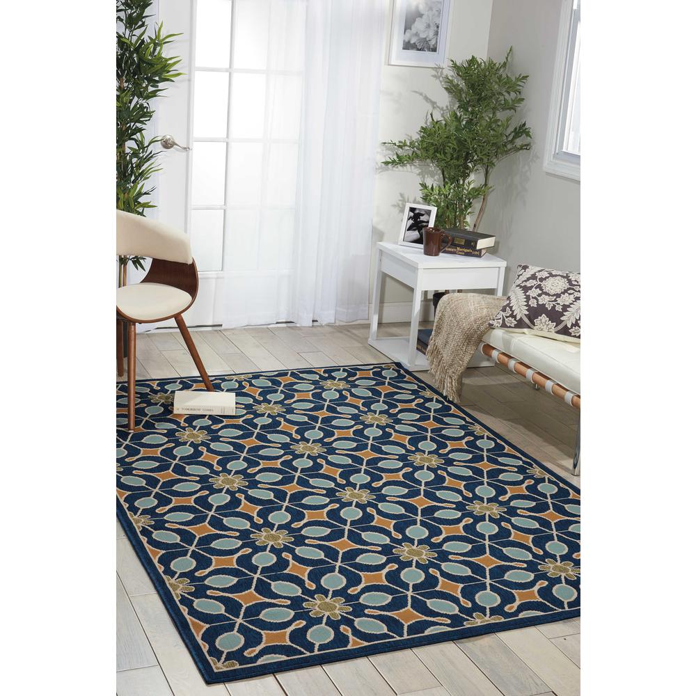 Caribbean Area Rug, Navy, 7'10" x 10'6". Picture 2