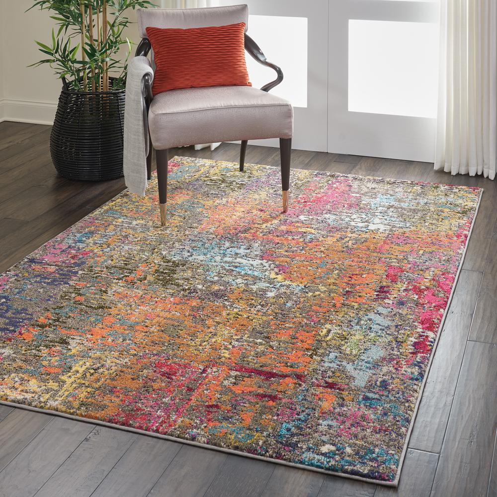 Celestial Area Rug, Sunset, 5'3" x 7'3". Picture 6