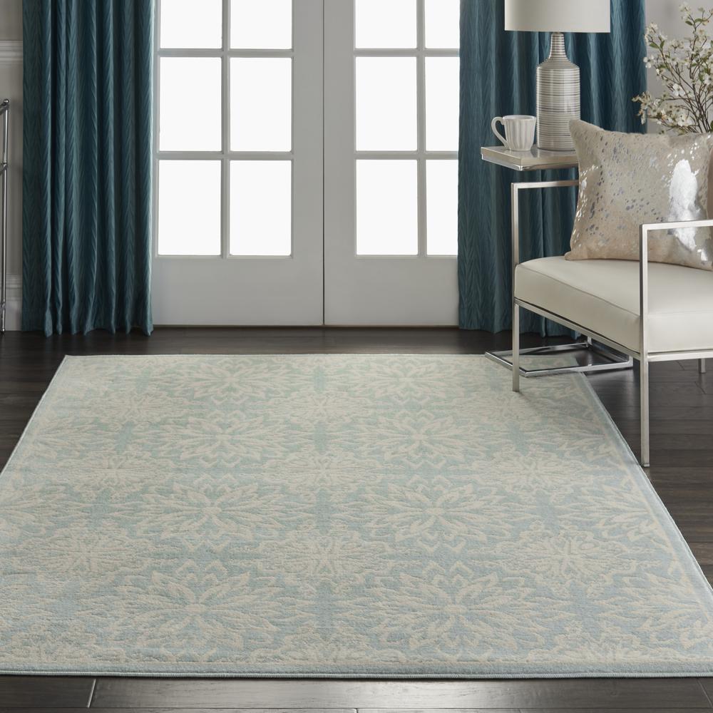 Jubilant Area Rug, Ivory/Green, 5'3" x 7'3". Picture 4
