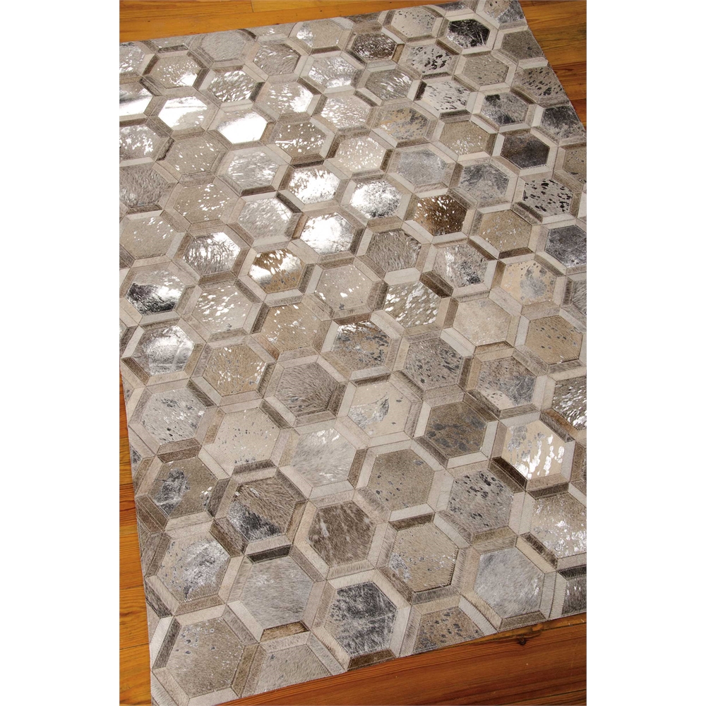 City Chic Area Rug, Silver, 5'3" x 7'5". Picture 2