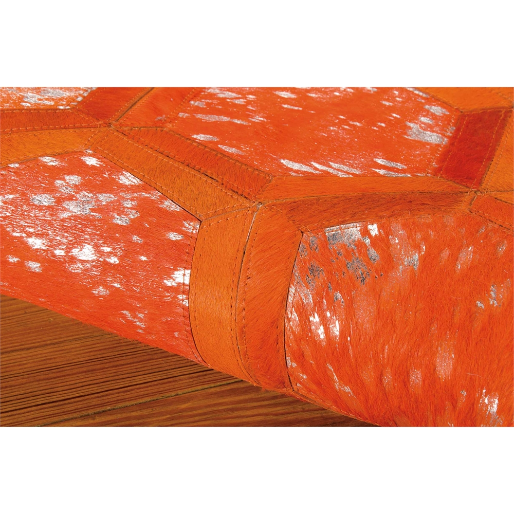 City Chic Area Rug, Tangerine, 5'3" x 7'5". Picture 3