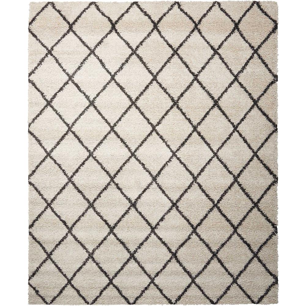 Brisbane Area Rug, Ivory/Charcoal, 8'2" x 10'. Picture 1