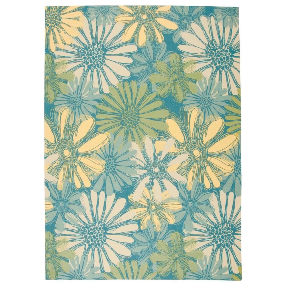 Home & Garden Area Rug, Blue, 10' x 13'. Picture 1