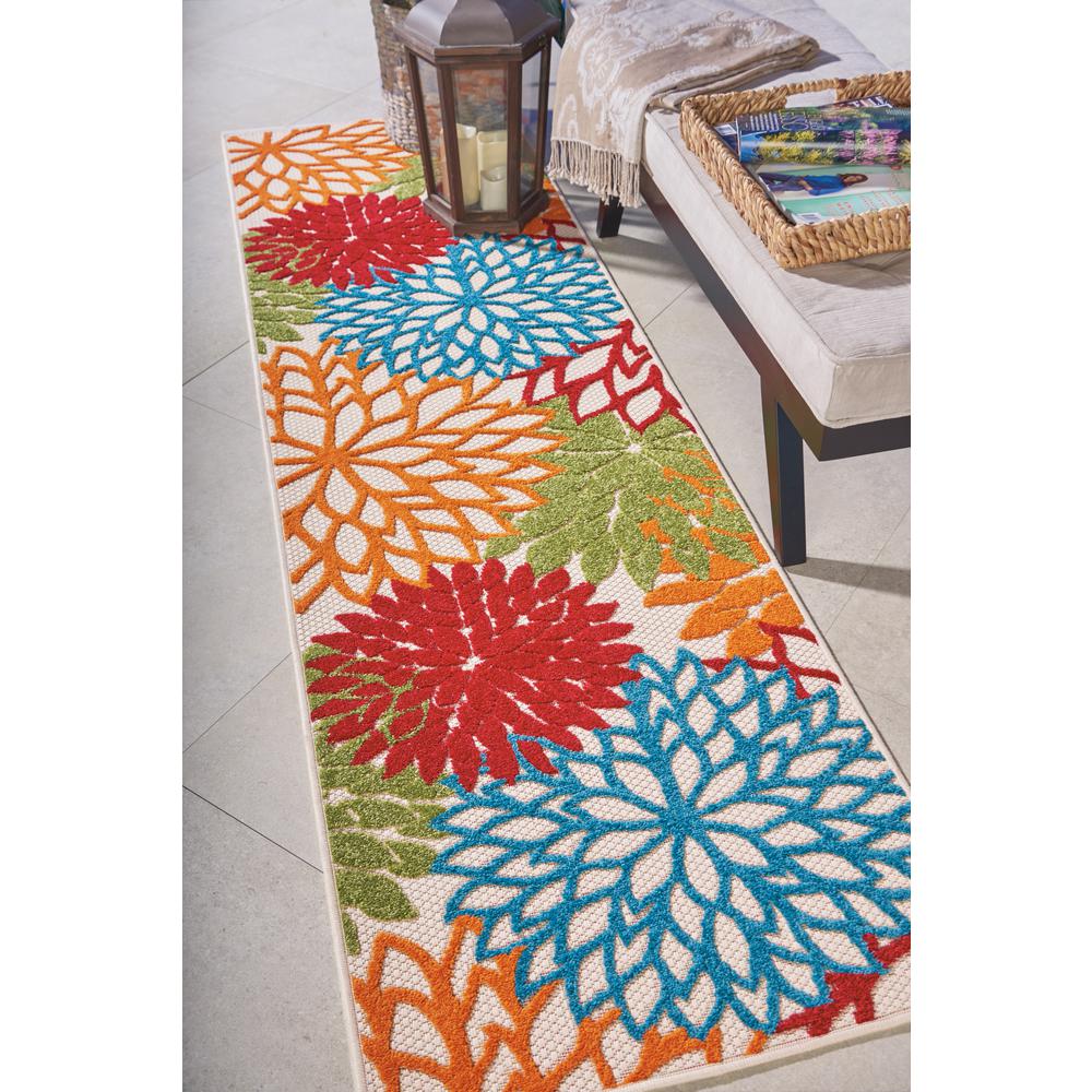 Tropical Runner Area Rug, 8' Runner. Picture 6