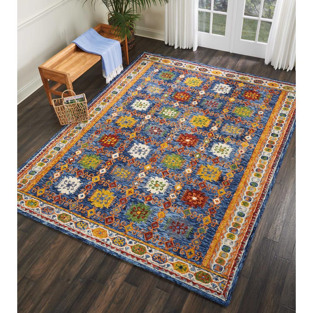 Vivid Area Rug, Navy, 8' x 10'6". Picture 4