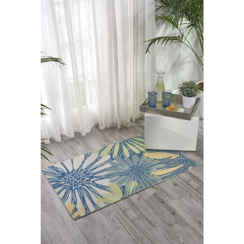 Home & Garden Area Rug, Blue, 2'3" x 3'9". Picture 2
