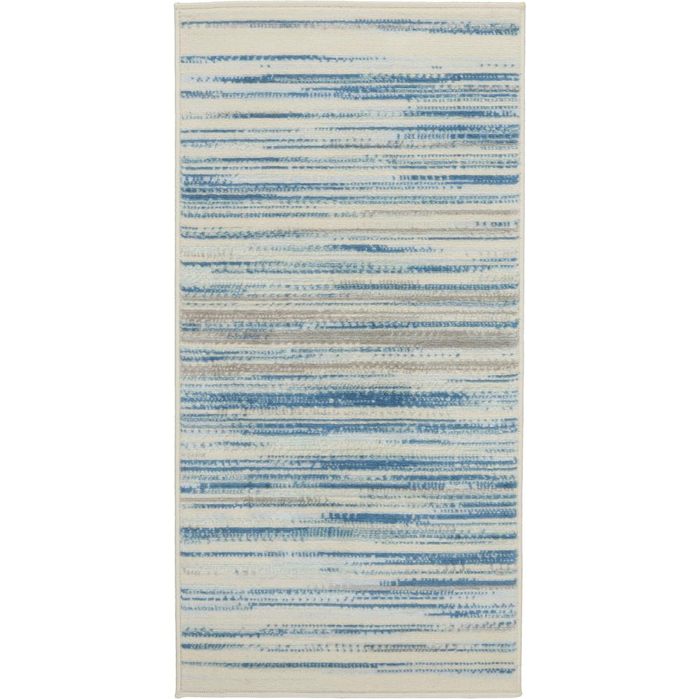 Jubilant Area Rug, Blue, 2' x 4'. The main picture.