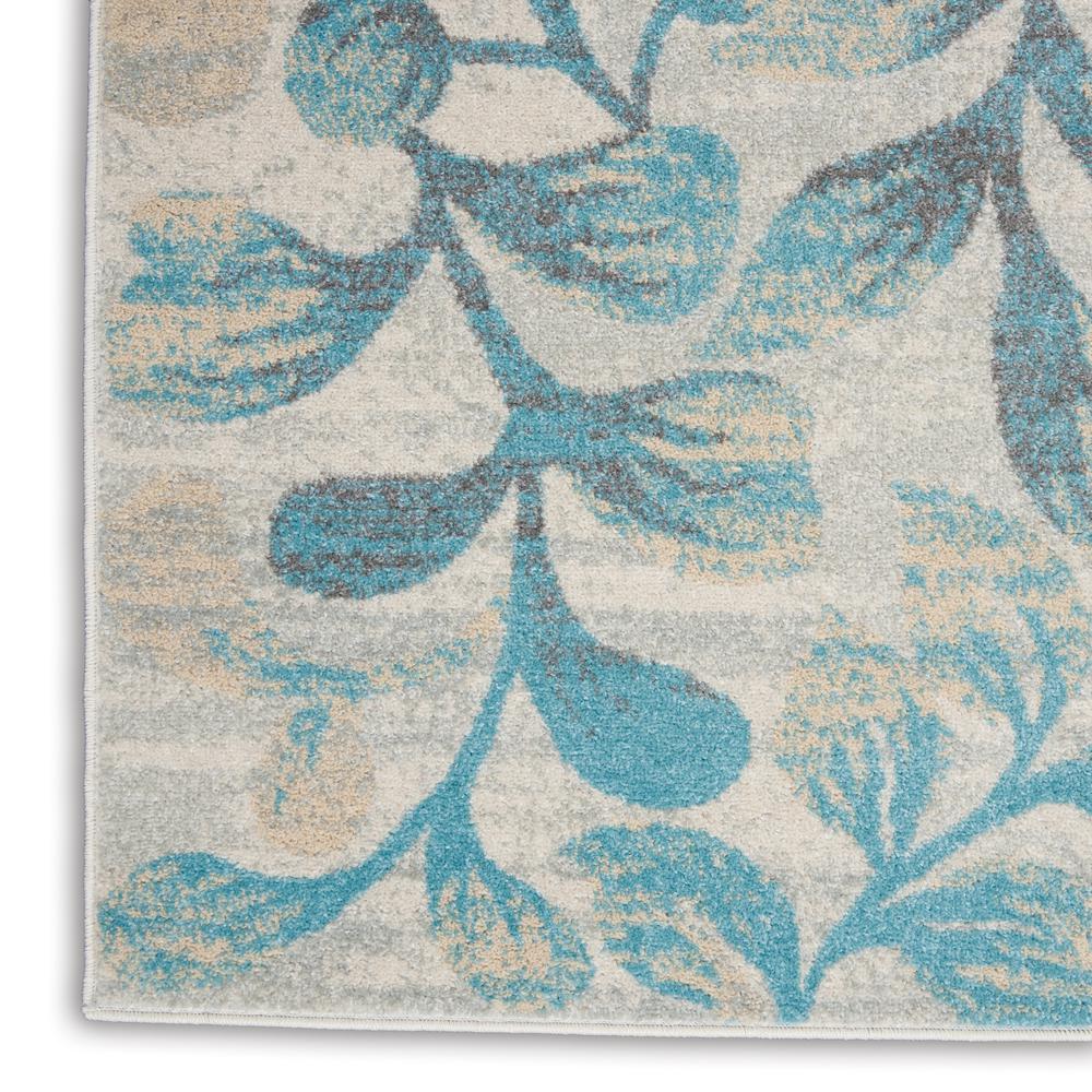 Tranquil Area Rug, Ivory/Turquoise, 6' X 9'. Picture 7