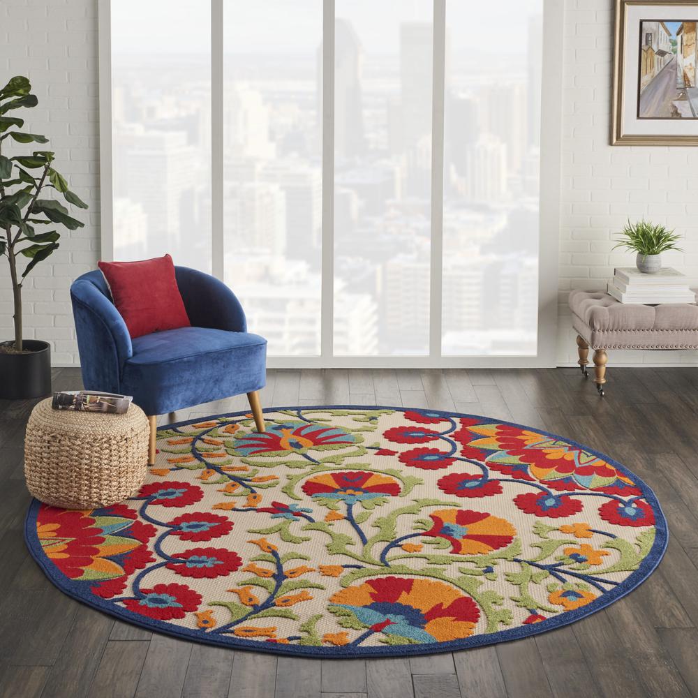 Transitional Round Area Rug, 8' x Round. Picture 2