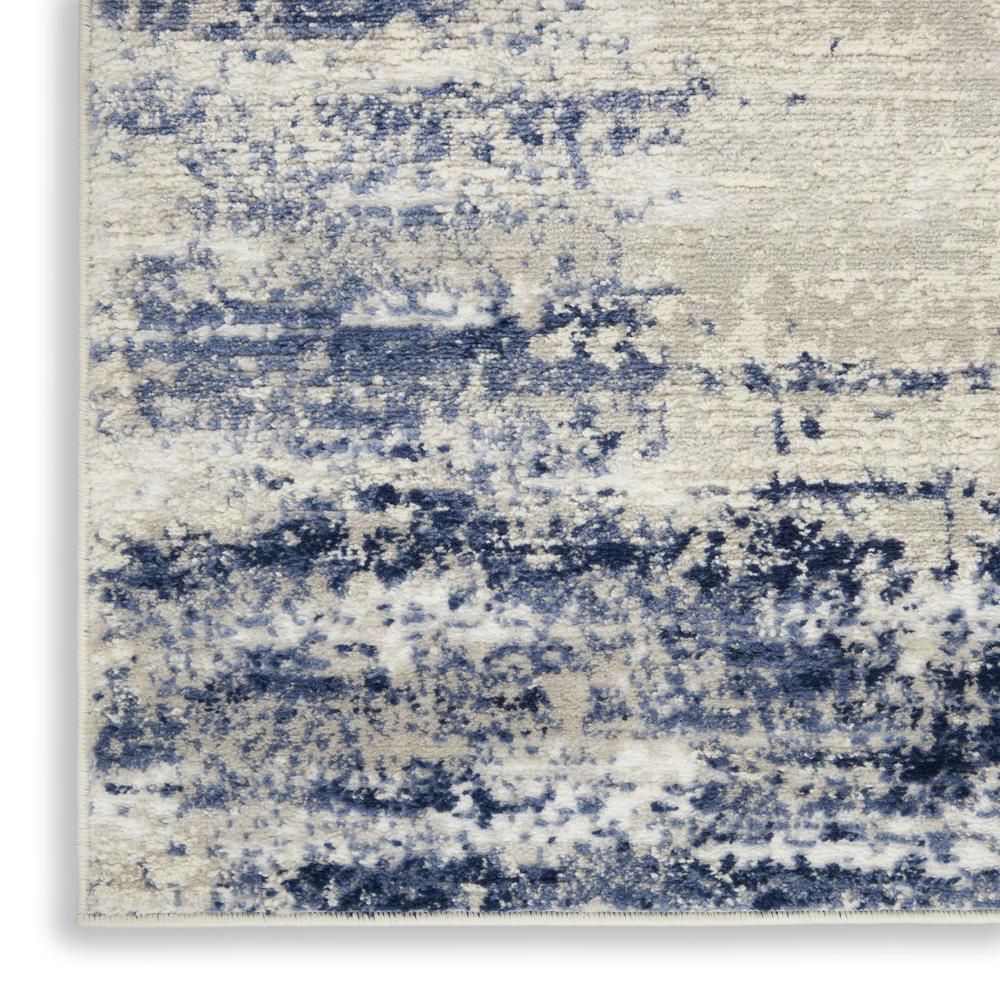 CYR04 Cyrus Ivory/Navy Area Rug- 5'3" x 7'3". Picture 5
