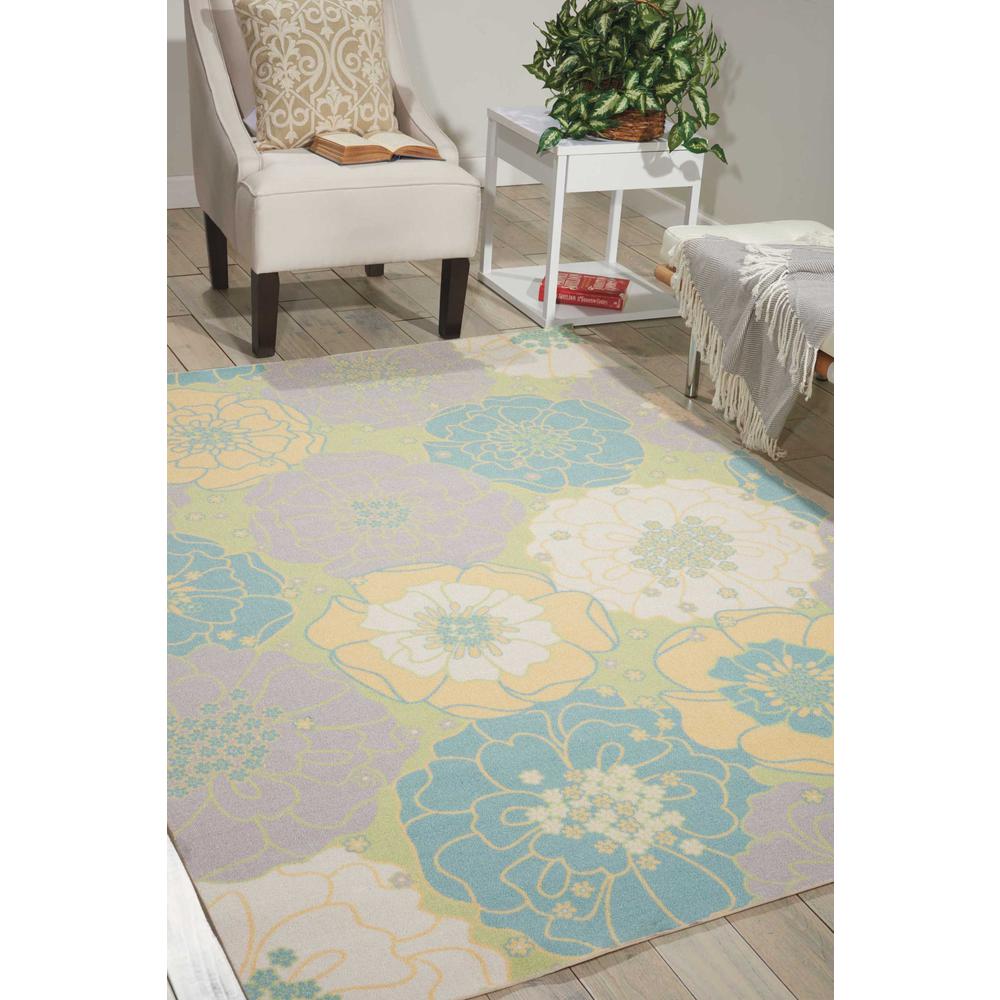 Home & Garden Area Rug, Green, 10' x 13'. Picture 2