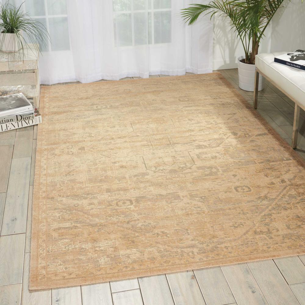 Silk Elements Area Rug, Sand, 5'6" x 8'. Picture 2