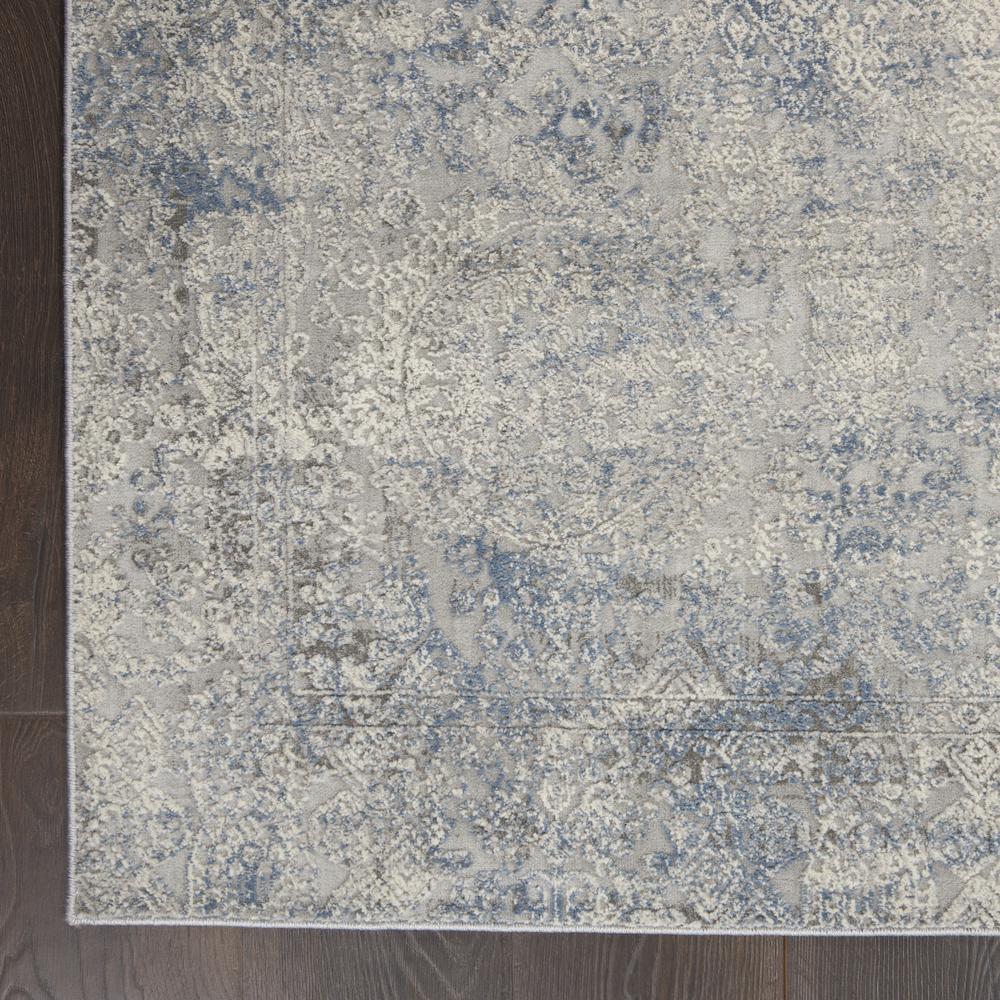 Rustic Textures Area Rug, Ivory/Light Blue, 3'11" X 5'11". Picture 4