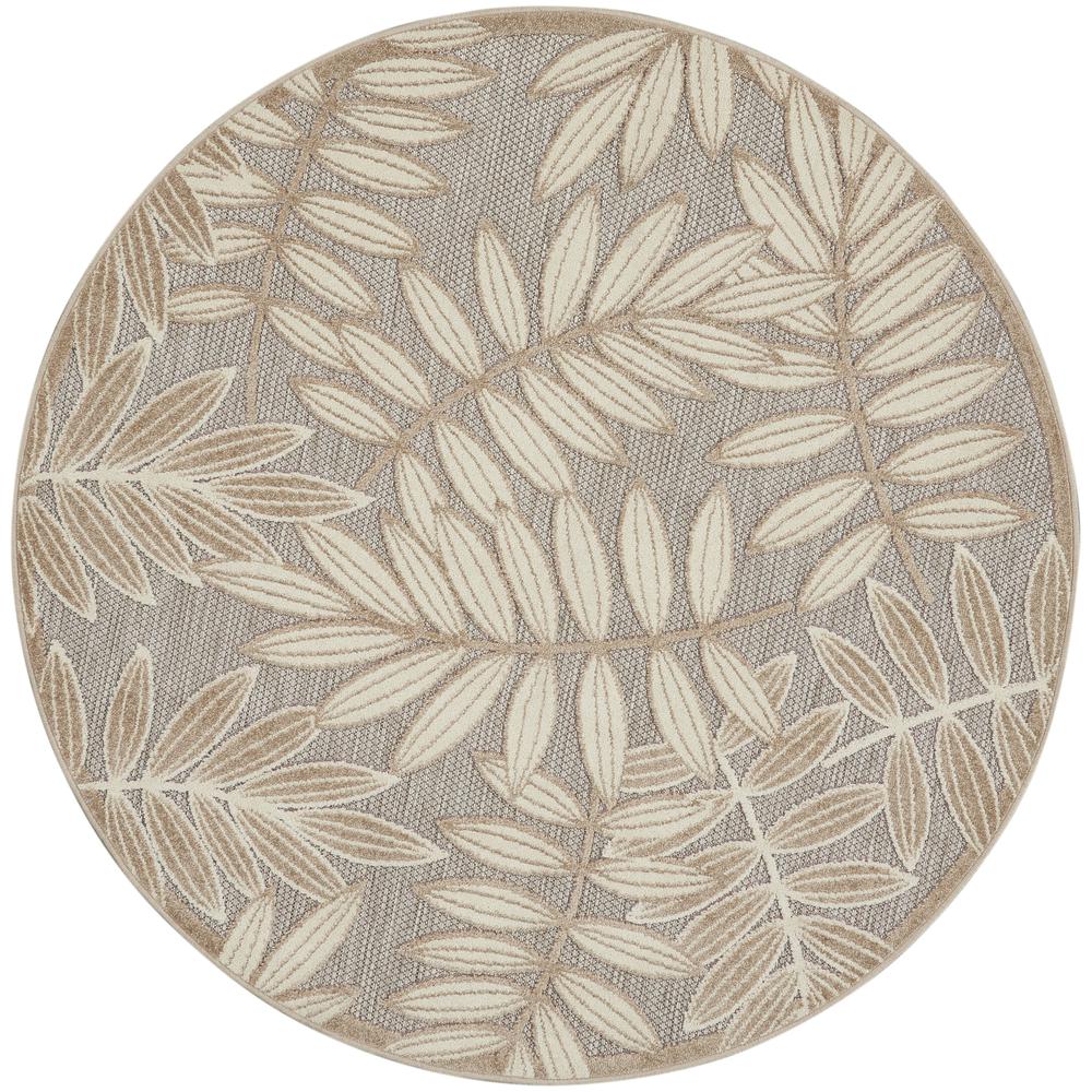 ALH18 Aloha Natural Area Rug- 4' x round. Picture 1