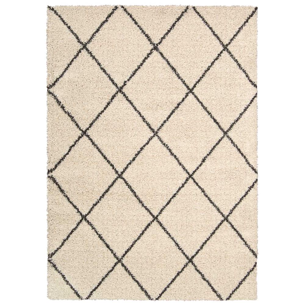 Brisbane Area Rug, Ivory/Charcoal, 5' x 7'. Picture 1