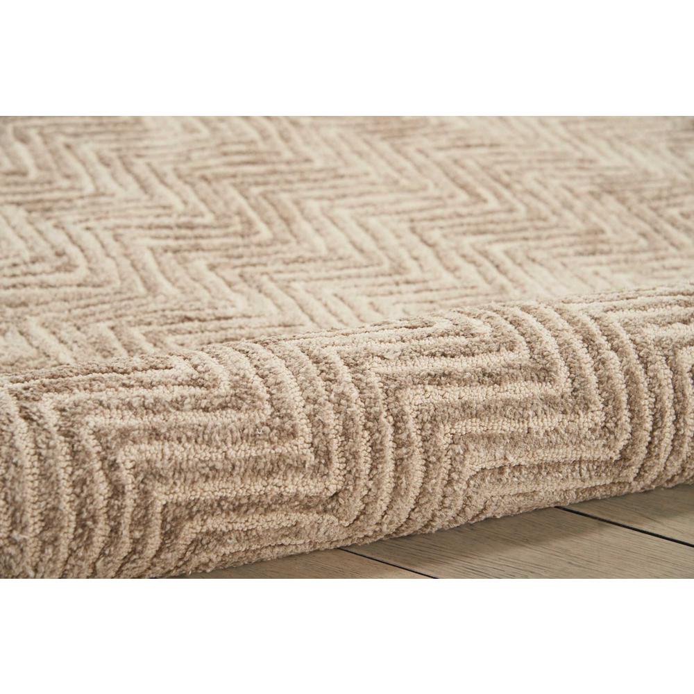 Modern Deco Area Rug, Taupe, 3'9" x 5'9". Picture 3