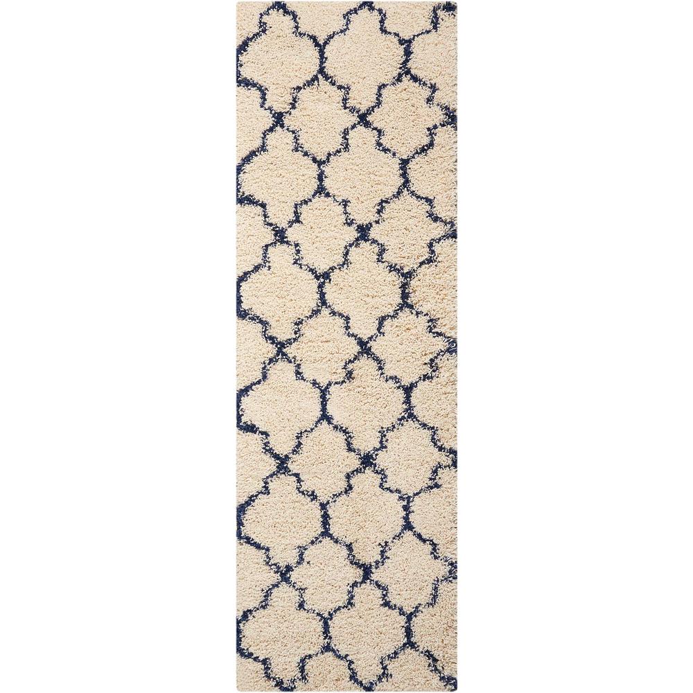 Amore Area Rug, Ivory/Blue, 2'2" x 7'6". Picture 1
