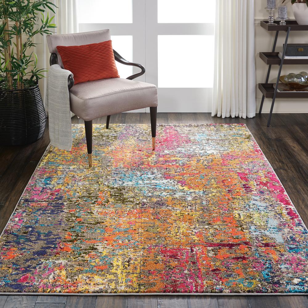 Celestial Area Rug, Sunset, 5'3" x 7'3". Picture 4
