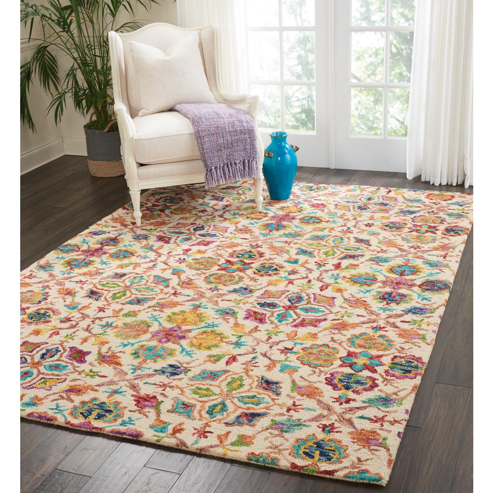 Bohemian Rectangle Area Rug, 6' x 10'. Picture 2