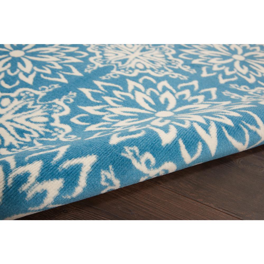 Jubilant Area Rug, Ivory/Blue, 4' x 6'. Picture 3