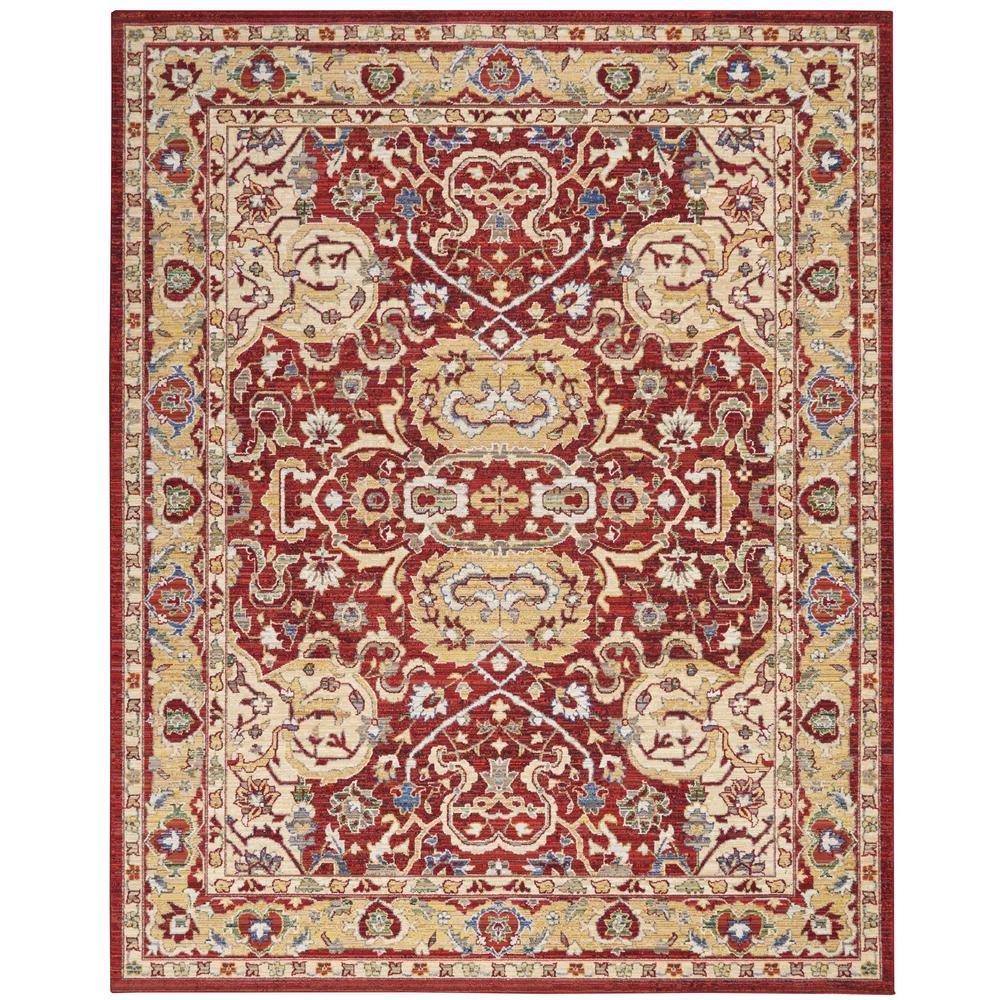 Majestic Area Rug, Red, 7'9" x 9'9". The main picture.