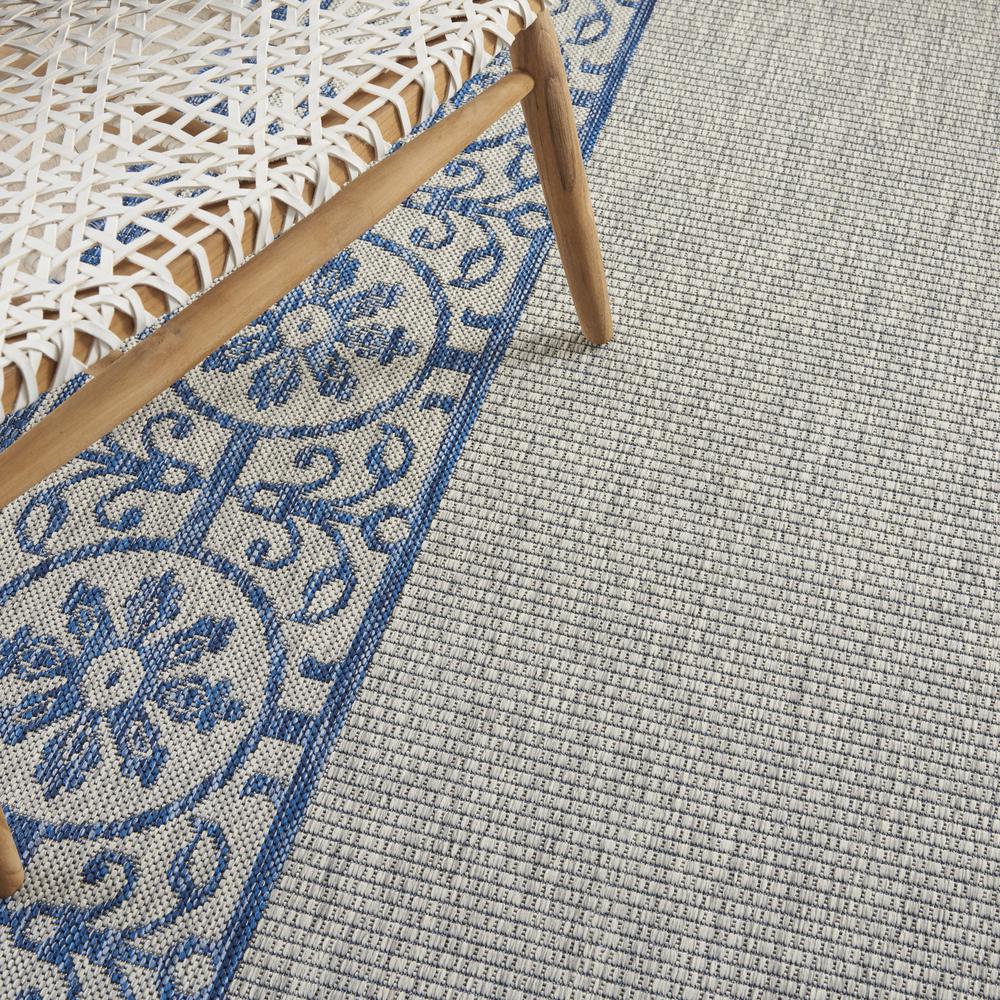 GRD03 Garden Party Ivory Blue Area Rug- 6' x 9'. Picture 8
