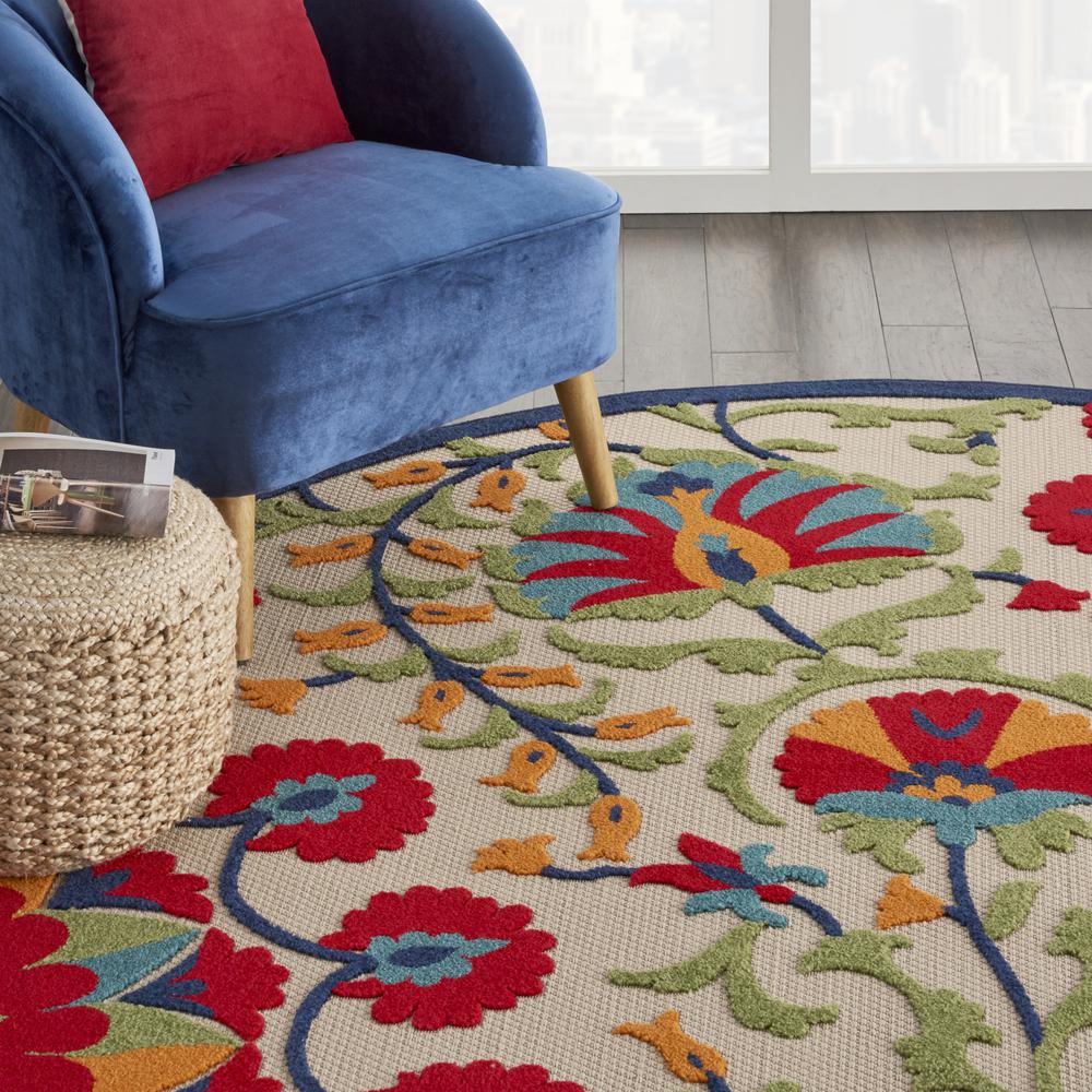 Transitional Round Area Rug, 8' x Round. Picture 8