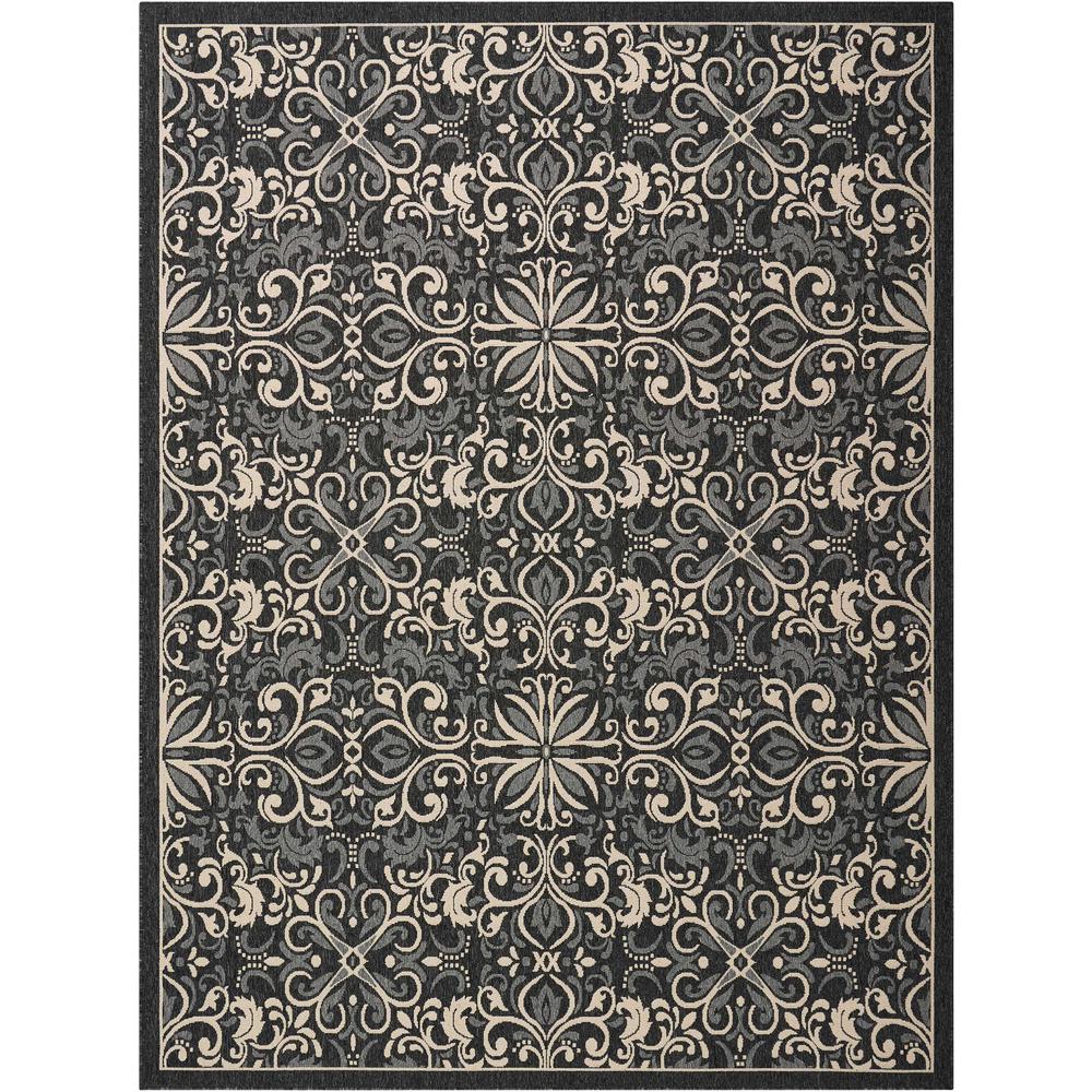 Caribbean Area Rug, Charcoal, 7'10" x 10'6". Picture 1