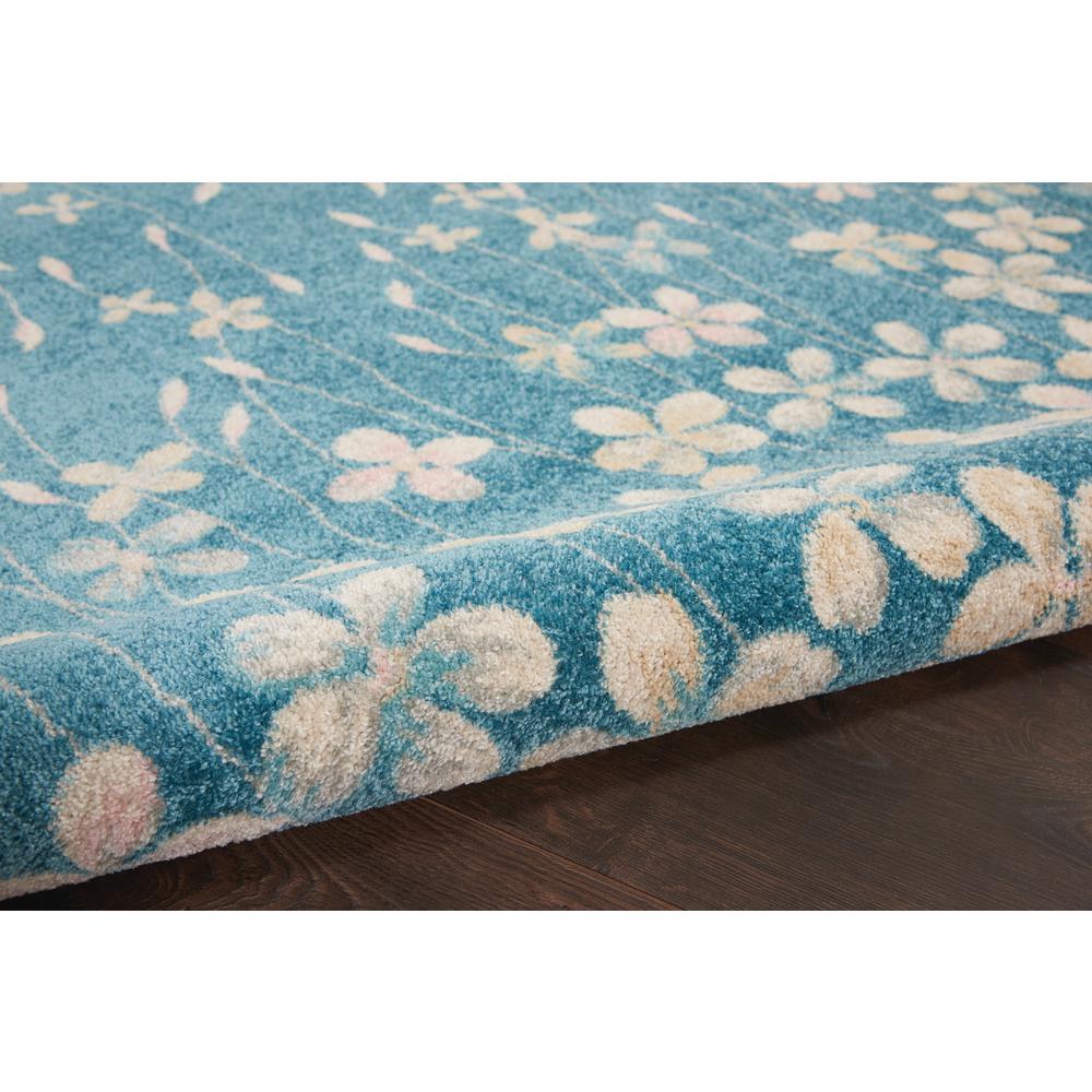 Tranquil Area Rug, Turquoise, 6' X 9'. Picture 3