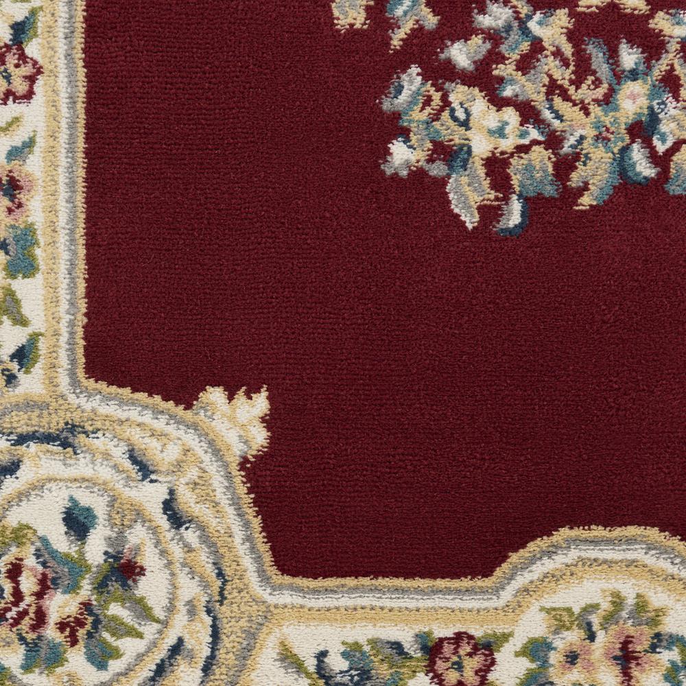 ABS1 Aubusson Red Area Rug- 5'3" x round. Picture 6