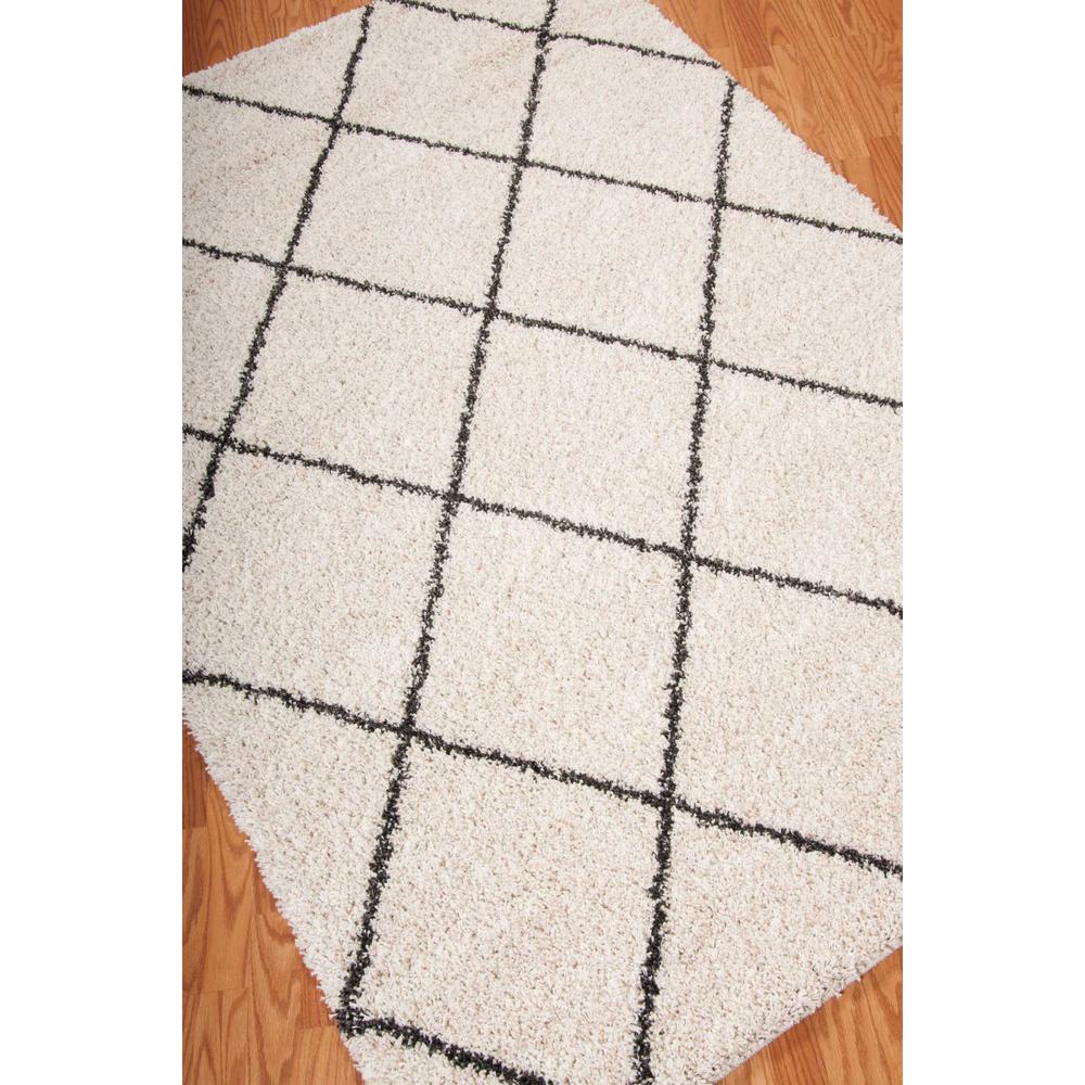 Brisbane Area Rug, Ivory/Charcoal, 8'2" x 10'. Picture 2