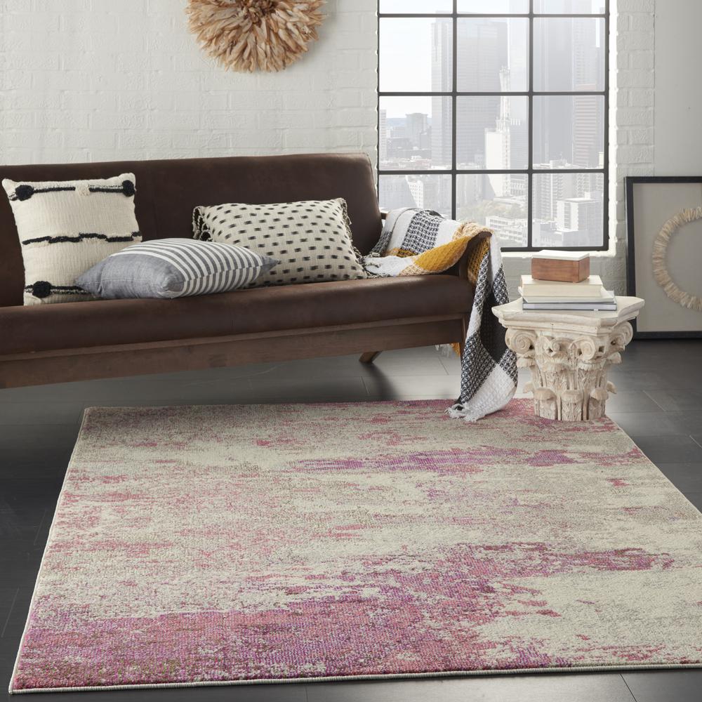 CES02 Celestial Ivory/Pink Area Rug- 5'3" x 7'3". Picture 9