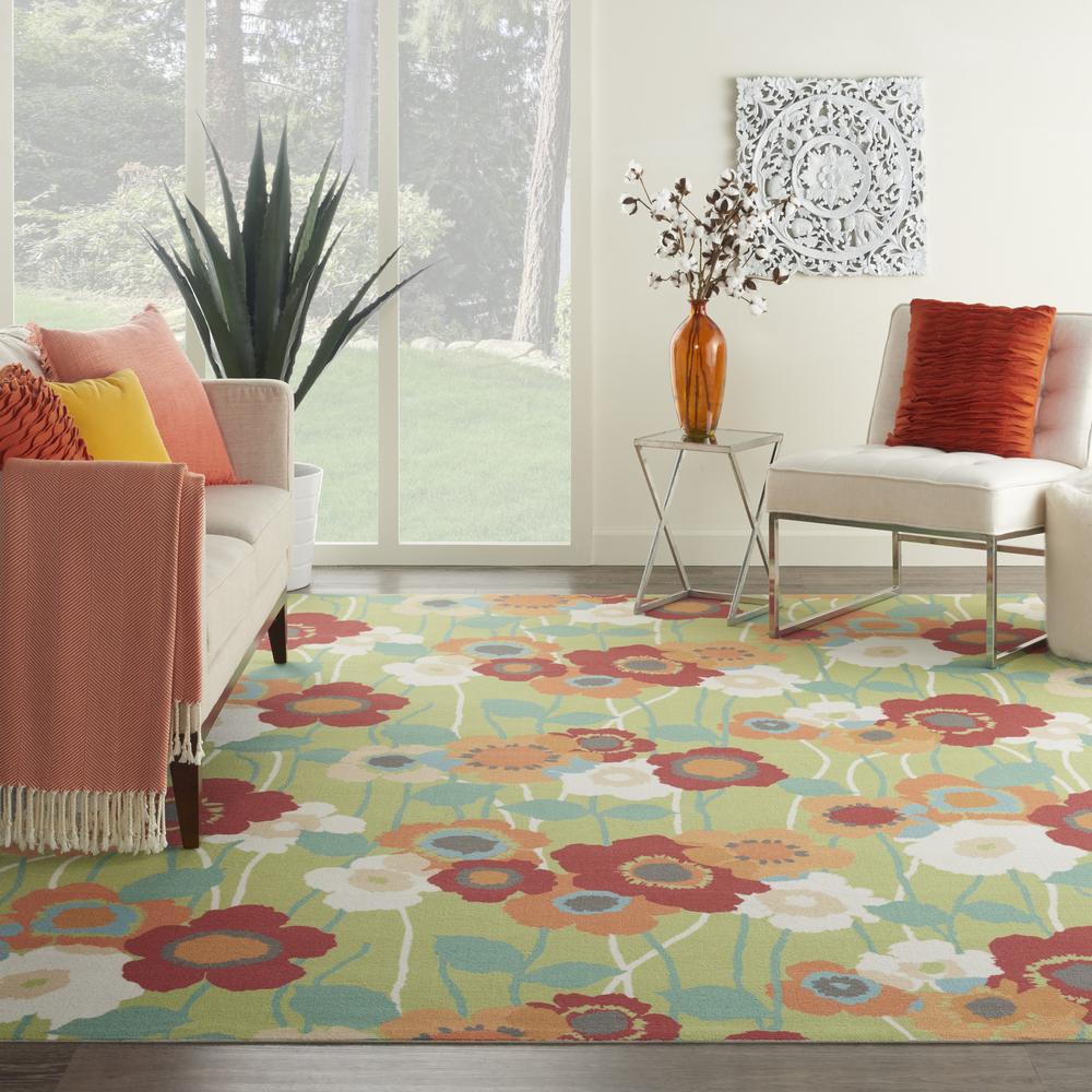 Sun N Shade Area Rug, Seaglass, 10' x 13'. Picture 2