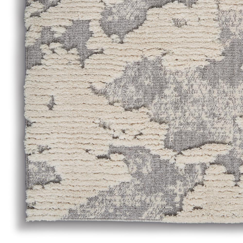 Nourison Textured Contemporary Area Rug, 4' x 6', Ivory/Grey. Picture 5