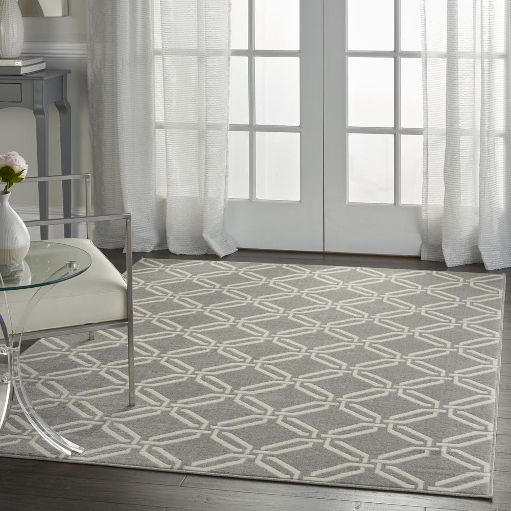 Jubilant Area Rug, Grey, 5'3" x 7'3". Picture 9