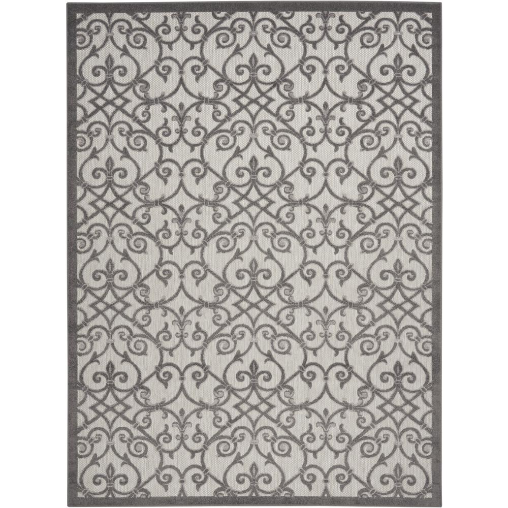 ALH21 Aloha Grey/Charcoal Area Rug- 7'10" x 10'6". Picture 1