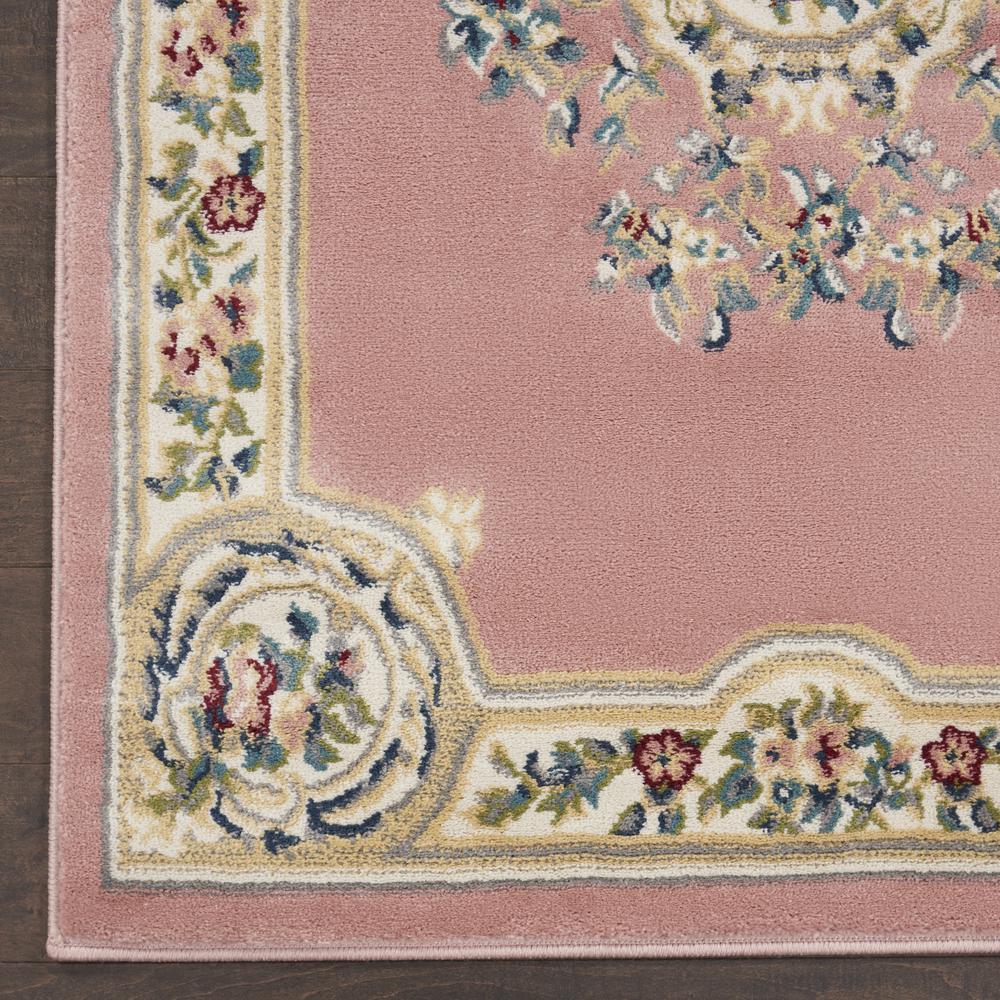 ABS1 Aubusson Pink Area Rug- 2'2" x 7'6". Picture 5