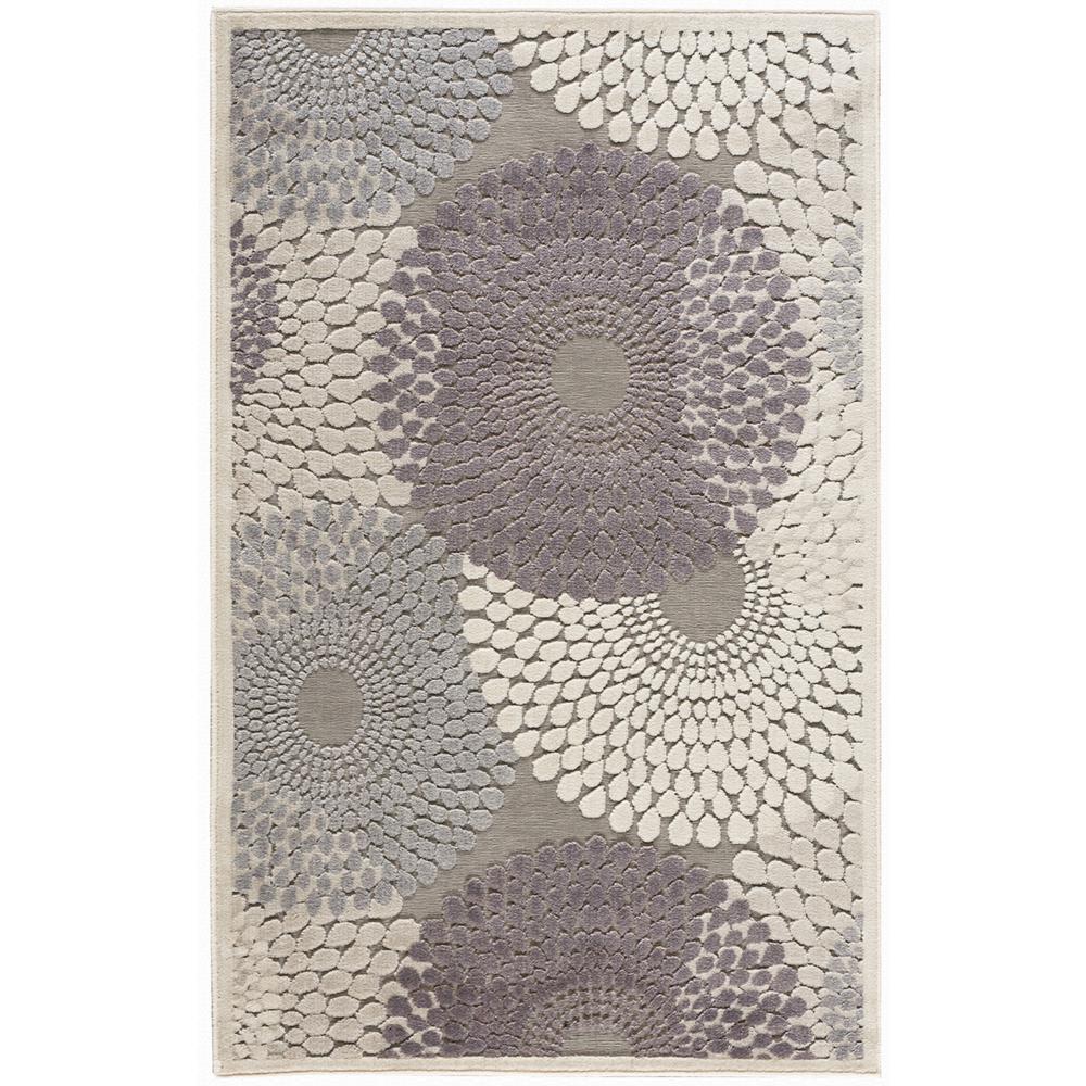 Graphic Illusions Area Rug, Grey, 3'6" x 5'6". Picture 1