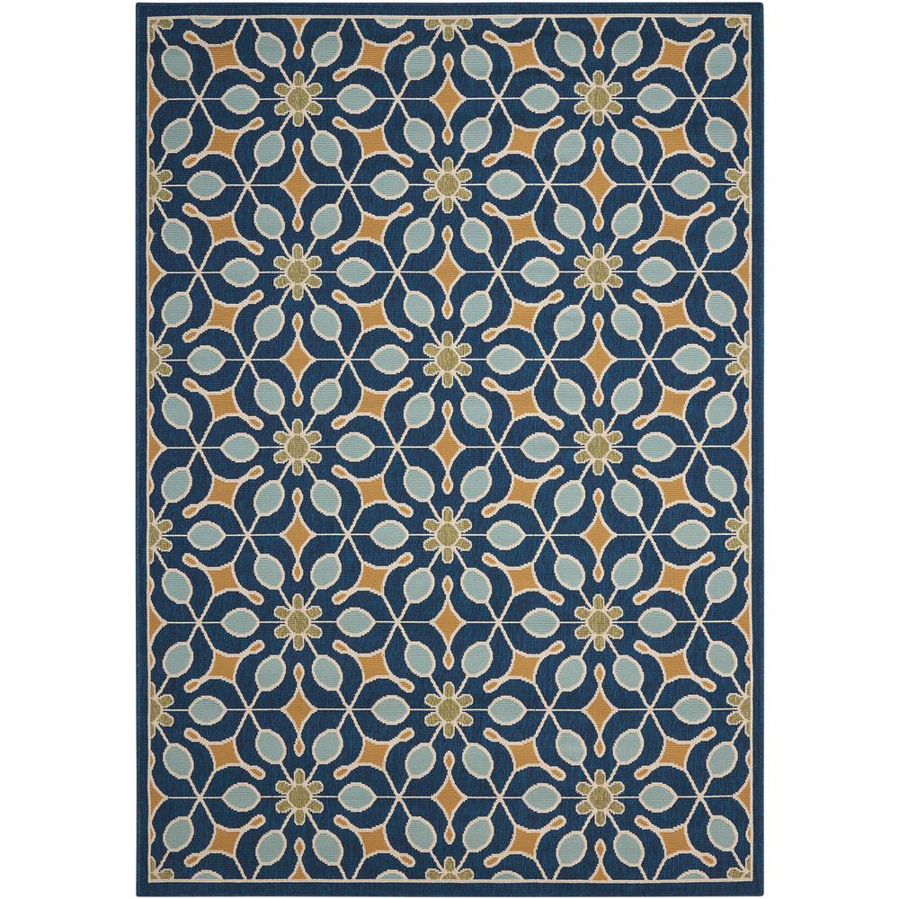 Caribbean Area Rug, Navy, 5'3" x 7'5". Picture 1