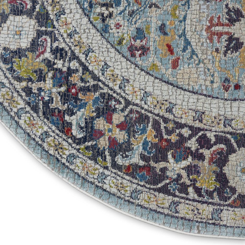 Bohemian Round Area Rug, 6' x Round. Picture 6
