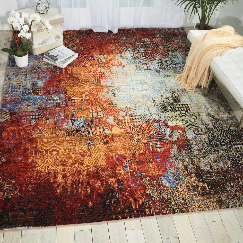 Chroma Area Rug, Ember Glow, 7'9" x 9'9". Picture 4