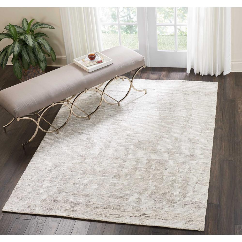 Ellora Area Rug, Ivory/Grey, 5'6" x 7'5". Picture 3